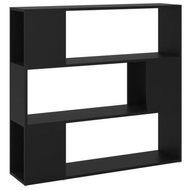 vidaXL Βιβλιοθήκη/Διαχωριστικό Χώρου Μαύρο 100x24x94cm 1 τεμ.