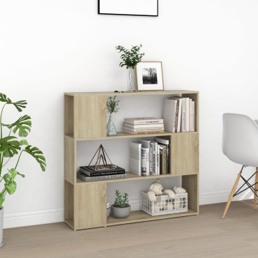 vidaXL Βιβλιοθήκη/Διαχωριστικό Χώρου Sonoma Δρυς 100x24x94cm 1 τεμ.
