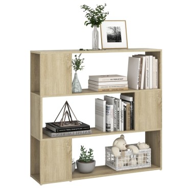 vidaXL Βιβλιοθήκη/Διαχωριστικό Χώρου Sonoma Δρυς 100x24x94cm 1 τεμ.