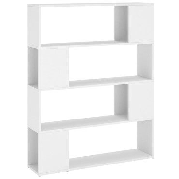 vidaXL Βιβλιοθήκη/Διαχωριστικό Χώρου Λευκό 100x24x124cm 1 τεμ.