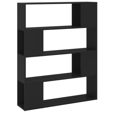 vidaXL Βιβλιοθήκη/Διαχωριστικό Χώρου Μαύρο 100x24x124cm 1 τεμ.