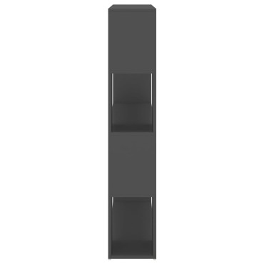 vidaXL Βιβλιοθήκη/Διαχωριστικό Χώρου Γκρι 100x24x124cm 1 τεμ.