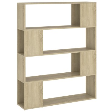 vidaXL Βιβλιοθήκη/Διαχωριστικό Χώρου Sonoma Δρυς 100x24x124cm 1 τεμ.