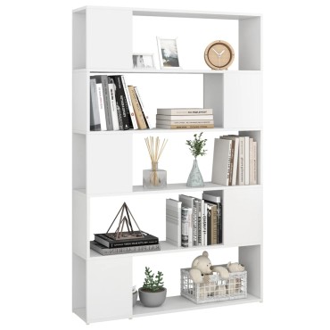 vidaXL Βιβλιοθήκη/Διαχωριστικό Χώρου Λευκό 100x24x155cm Επεξ. Ξύλο 1 τεμ.