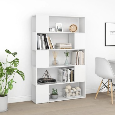 vidaXL Βιβλιοθήκη/Διαχωριστικό Χώρου Λευκό 100x24x155cm Επεξ. Ξύλο 1 τεμ.