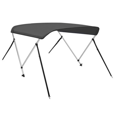 vidaXL Τέντα Σκάφους με 2 Αψίδες Ανθρακί 180x150x110 εκ.
