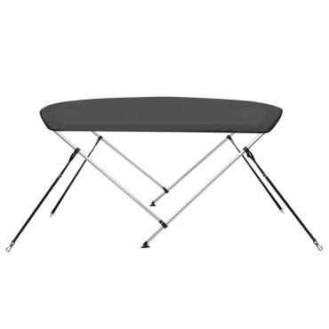 vidaXL Τέντα Σκάφους με 2 Αψίδες Ανθρακί 180x150x110 εκ.