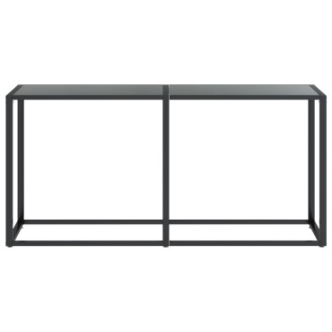 vidaXL Τραπέζι Κονσόλα Μαύρο 160x35x75,5cm από Ψημένο Γυαλί 1 τεμ.