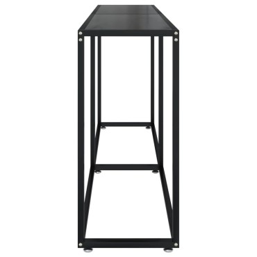 vidaXL Τραπέζι Κονσόλα Μαύρο 180x35x75,5cm από Ψημένο Γυαλί 1 τεμ.