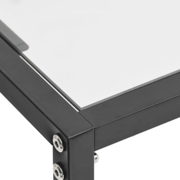 vidaXL Τραπέζι Κονσόλα Διαφανές 200x35x75,5cm από Ψημένο Γυαλί 1 τεμ.