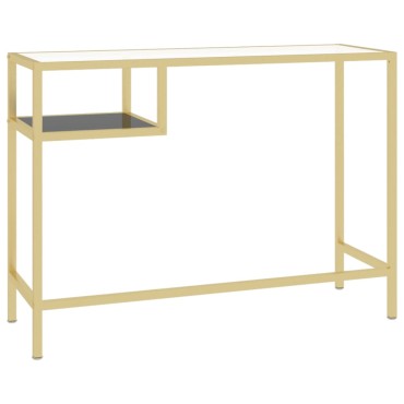 vidaXL Γραφείο Υπολογιστή Διάφανο 100x36x74cm από Ψημένο Γυαλί 1 τεμ.