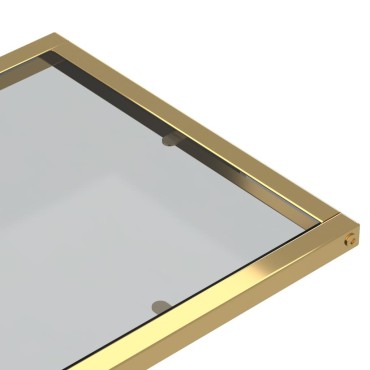 vidaXL Τραπέζι Υπολογιστή Βοηθητικό Μαύρο 50x35x65cm Ψημένο Γυαλί 1 τεμ.
