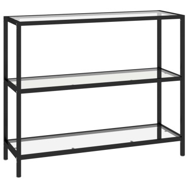 vidaXL Ράφι Διαφανές 100x36x90cm από Ψημένο Γυαλί 1 τεμ.
