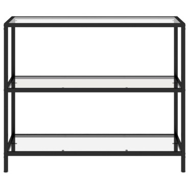 vidaXL Ράφι Διαφανές 100x36x90cm από Ψημένο Γυαλί 1 τεμ.