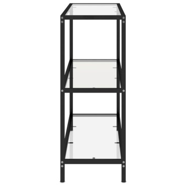 vidaXL Ράφι Διαφανές 100x36x90cm από Ψημένο Γυαλί 1 τεμ.