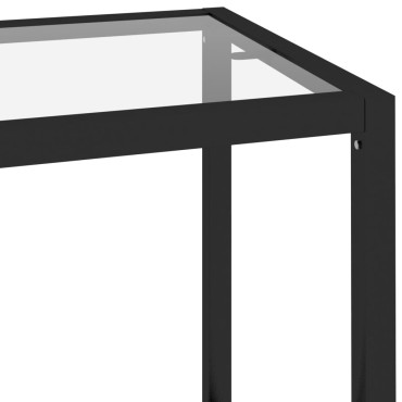 vidaXL Ράφι Διαφανές 100x36x90cm από Ψημένο Γυαλί 1 τεμ.
