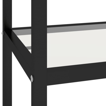 vidaXL Ράφι Διαφανές 100x36x90cm από Ψημένο Γυαλί 1 τεμ.