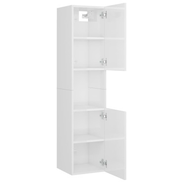 vidaXL Σετ Επίπλων Μπάνιου Λευκό από Επεξ. Ξύλο 60x38,5x46cm