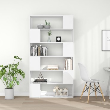 vidaXL Βιβλιοθήκη/Διαχωριστικό Χώρου Λευκό 100x24x188cm 1 τεμ.