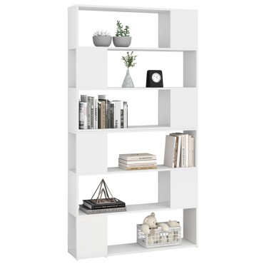 vidaXL Βιβλιοθήκη/Διαχωριστικό Χώρου Λευκό 100x24x188cm 1 τεμ.