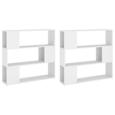 vidaXL Βιβλιοθήκη/Διαχωριστικό Χώρου Λευκό 100x24x188cm 1 τεμ.