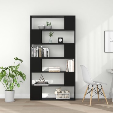 vidaXL Βιβλιοθήκη/Διαχωριστικό Χώρου Μαύρο 100x24x188cm 1 τεμ.