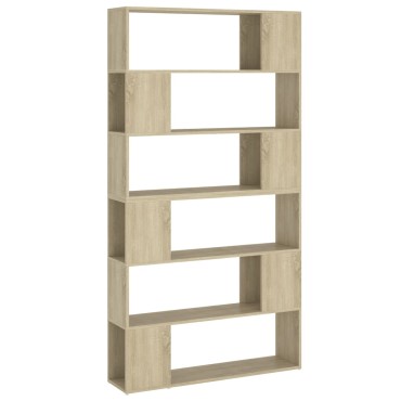 vidaXL Βιβλιοθήκη/Διαχωριστικό Χώρου Sonoma Δρυς 100x24x188cm 1 τεμ.