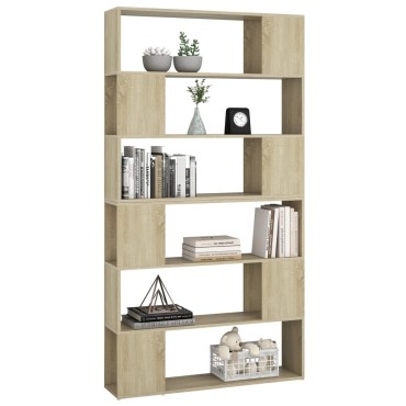 vidaXL Βιβλιοθήκη/Διαχωριστικό Χώρου Sonoma Δρυς 100x24x188cm 1 τεμ.