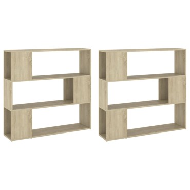 vidaXL Βιβλιοθήκη/Διαχωριστικό Χώρου Sonoma Δρυς 100x24x188cm 1 τεμ.