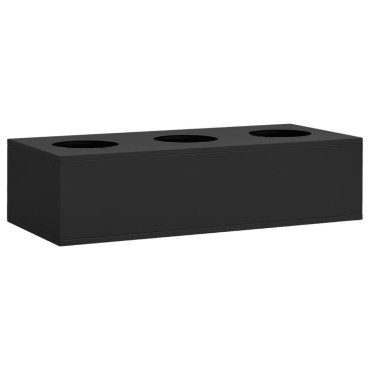 vidaXL Ντουλάπα Γραφείου με Γλάστρα Ανθρακί 90x40x113cm Ατσάλινη 1 τεμ.