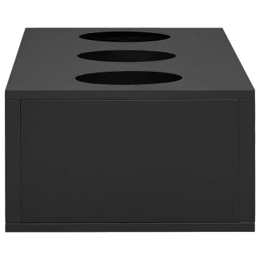 vidaXL Ντουλάπα Γραφείου με Γλάστρα Ανθρακί 90x40x113cm Ατσάλινη 1 τεμ.