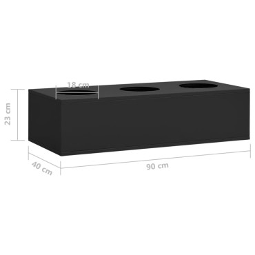vidaXL Ντουλάπα Γραφείου με Γλάστρα Ανθρακί 90x40x113cm Ατσάλινη 1 τεμ.