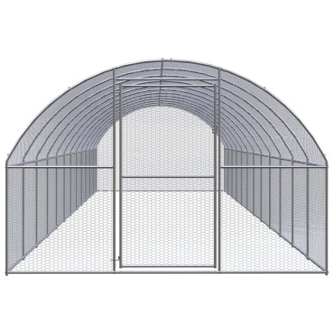 vidaXL Κοτέτσι Εξωτερικού Χώρου 3 x 12 x 2 μ. από Γαλβανισμένο Χάλυβα
