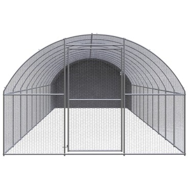 vidaXL Κοτέτσι Εξωτερικού Χώρου 3 x 12 x 2 μ. από Γαλβανισμένο Χάλυβα