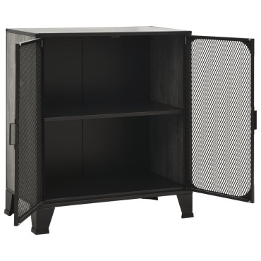 vidaXL Ντουλάπια Αποθήκευσης 2 τεμ. Γκρι 72x36x82cm Μέταλλο/MDF
