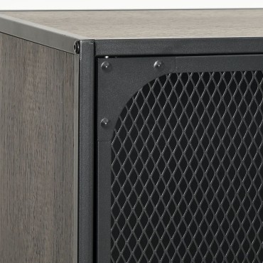 vidaXL Ντουλάπια Αποθήκευσης 2 τεμ. Γκρι 72x36x82cm Μέταλλο/MDF