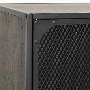 vidaXL Ντουλάπια Αποθήκευσης 2 τεμ. Γκρι 72x36x82cm Μέταλλο/MDF