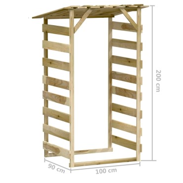vidaXL Πέργκολες με Οροφή 4 τεμ. 100x90x200 εκ. από Εμποτισμένο Πεύκο