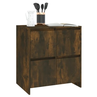 vidaXL Ντουλάπια 2 τεμ. Καπνιστή Δρυς 70x41x75cm από Επεξ. Ξύλο