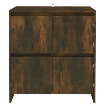 vidaXL Ντουλάπια 2 τεμ. Καπνιστή Δρυς 70x41x75cm από Επεξ. Ξύλο
