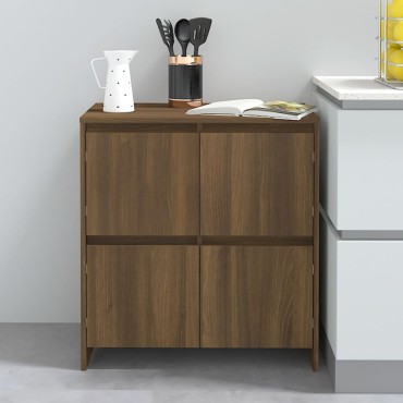 vidaXL Ντουλάπια 2 τεμ. Καφέ Δρυς 70x41x75cm από Επεξ. Ξύλο