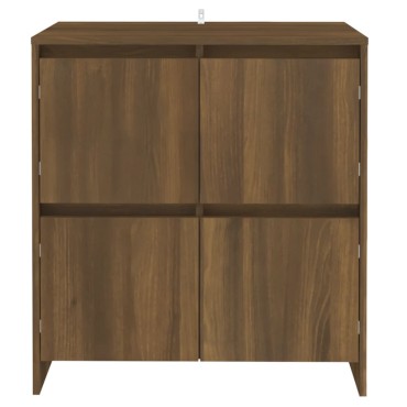 vidaXL Ντουλάπια 2 τεμ. Καφέ Δρυς 70x41x75cm από Επεξ. Ξύλο