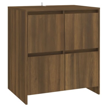 vidaXL Ντουλάπια 2 τεμ. Καφέ Δρυς 70x41x75cm από Επεξ. Ξύλο