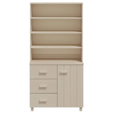 vidaXL Ντουλάπι HAMAR από Μασίφ Ξύλο Πεύκου Μελί 90x40x180cm 1 τεμ.