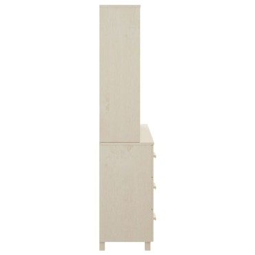 vidaXL Ντουλάπι HAMAR από Μασίφ Ξύλο Πεύκου Μελί 90x40x180cm 1 τεμ.