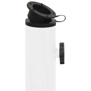 vidaXL Βάση Ομπρέλας Λευκή 40 x 40 x 32 εκ. από Χυτοσίδηρο