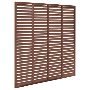 vidaXL Πάνελ Περίφραξης με Περσίδες Καφέ 180x180cm από WPC