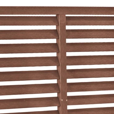 vidaXL Πάνελ Περίφραξης με Περσίδες Καφέ 180x180cm από WPC