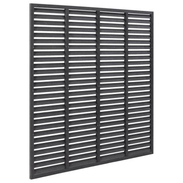 vidaXL Πάνελ Περίφραξης με Περσίδες Γκρι 180x180cm από WPC