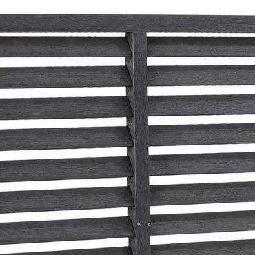 vidaXL Πάνελ Περίφραξης με Περσίδες Γκρι 180x180cm από WPC